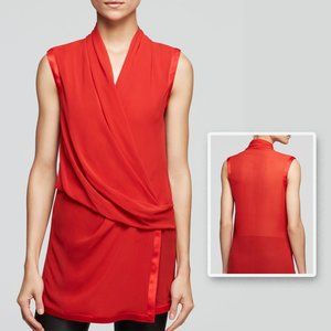 Helmut Lang silk sleeveless blouse